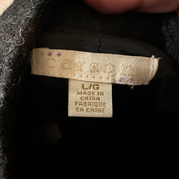 Gorgeous vintage Carson 100% wool artsy lagen look jacket size large - Picture 2 of 6